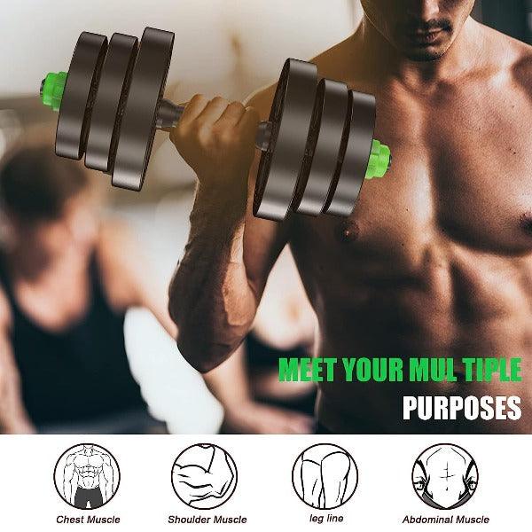 20 Kg Adjustable Dumbbells Set - 20kg Gym Weights Dumbbells and Barbel Set Adjustable Weights Indoor/outdoor, Best Option for Home Gyms - Image 6